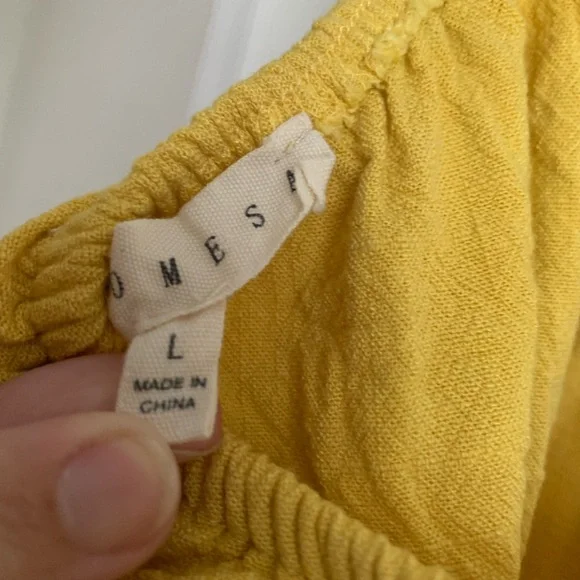 NWOT Promesa Linen-Blend Ruffled One-Shoulder Dress - Picture 9 of 9